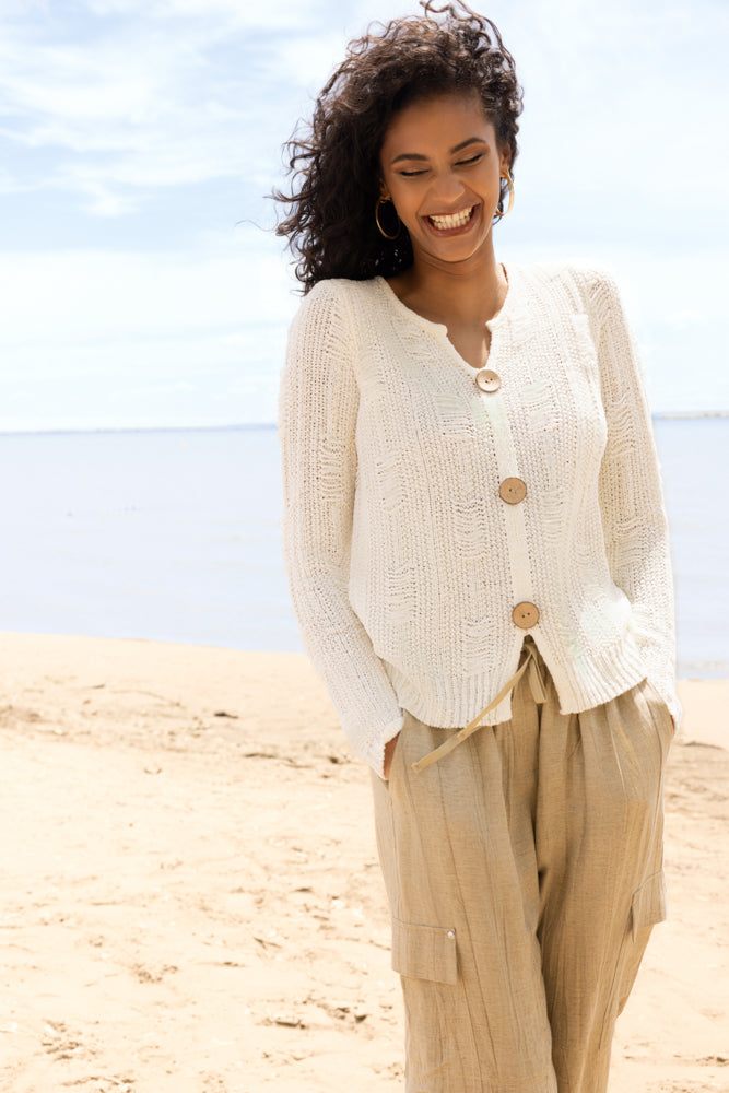 Alison Sheri Off-White Sweater