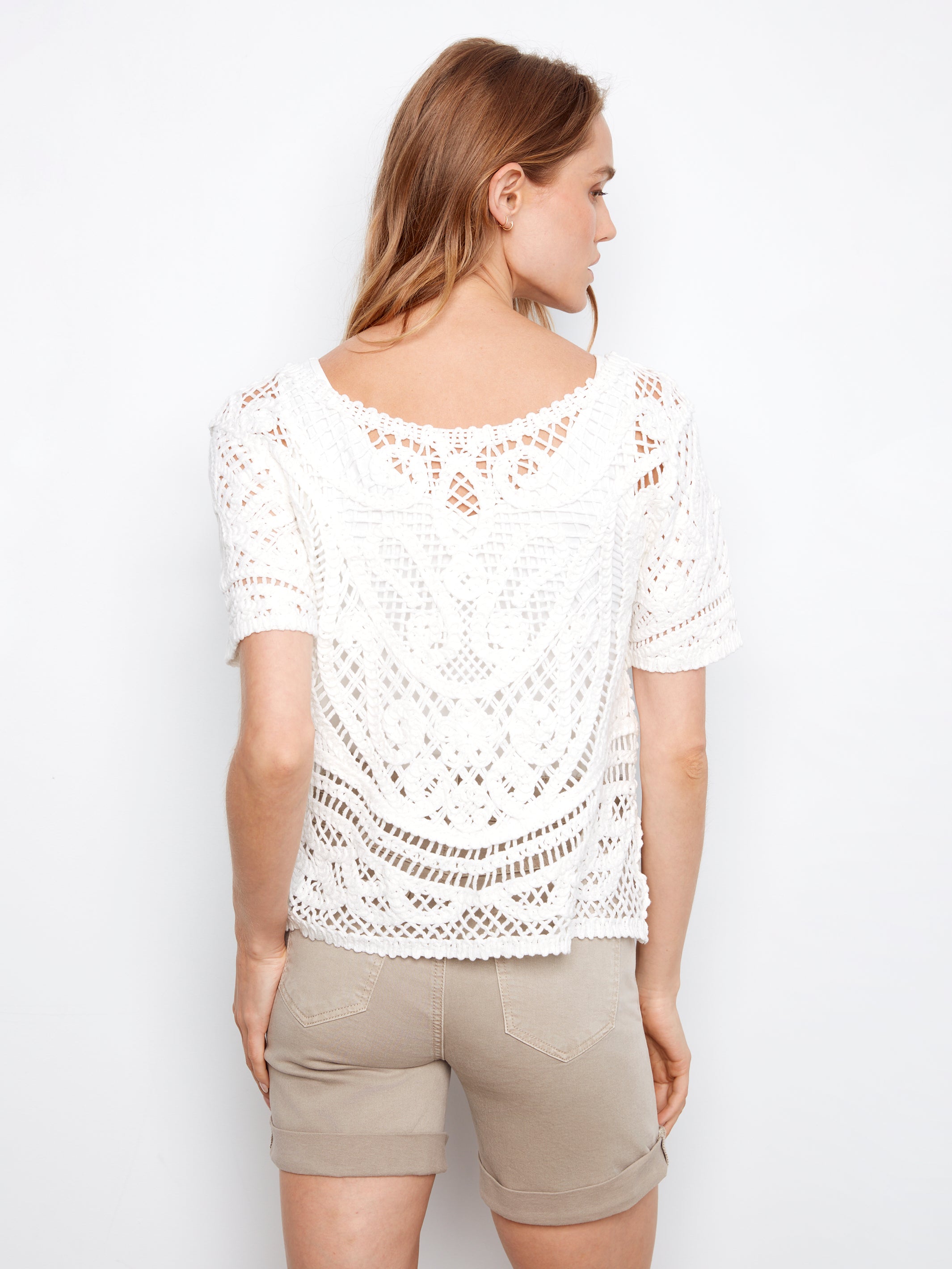 Charlie B. Crochet Top