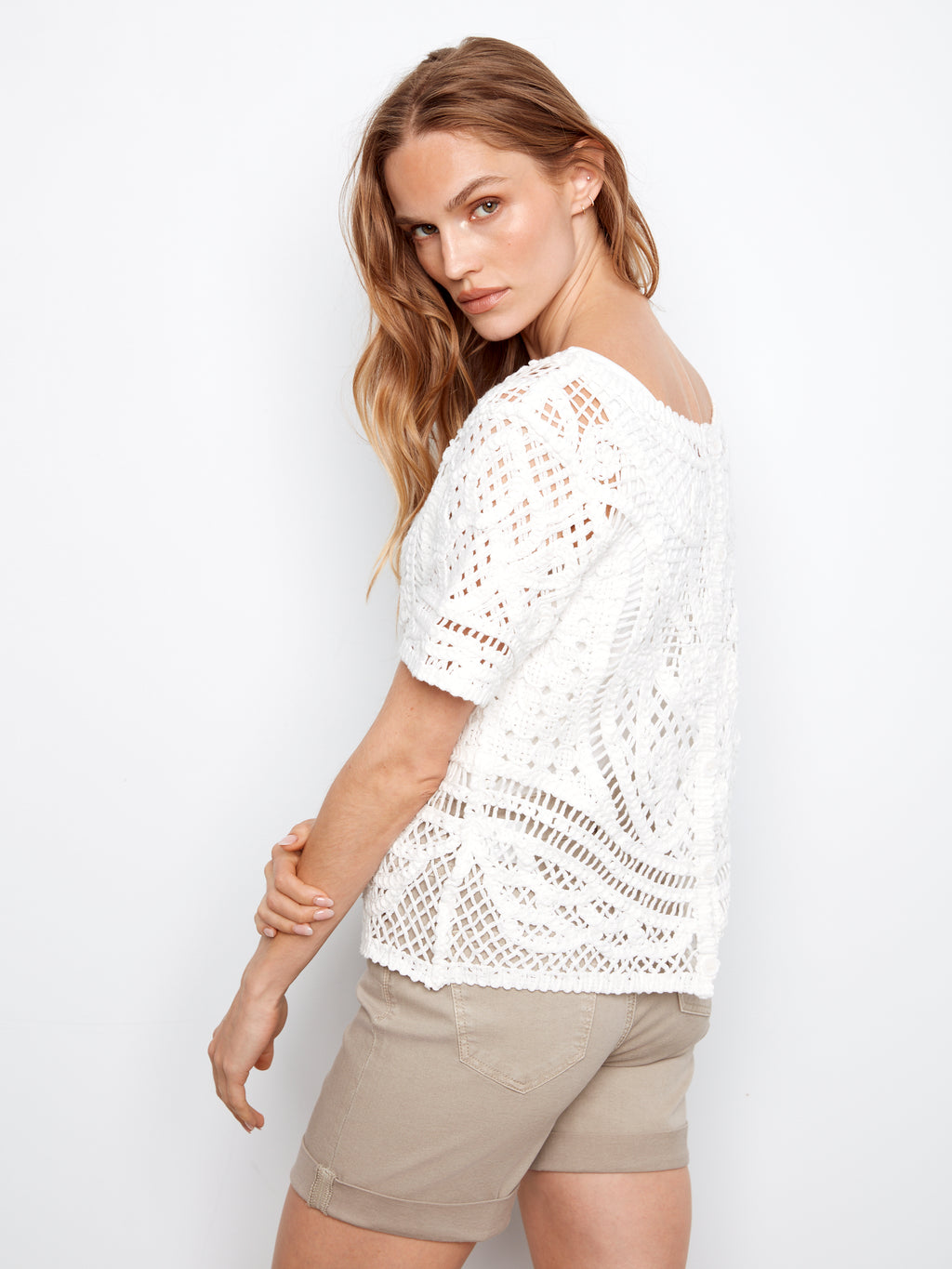 Charlie B. Crochet Top