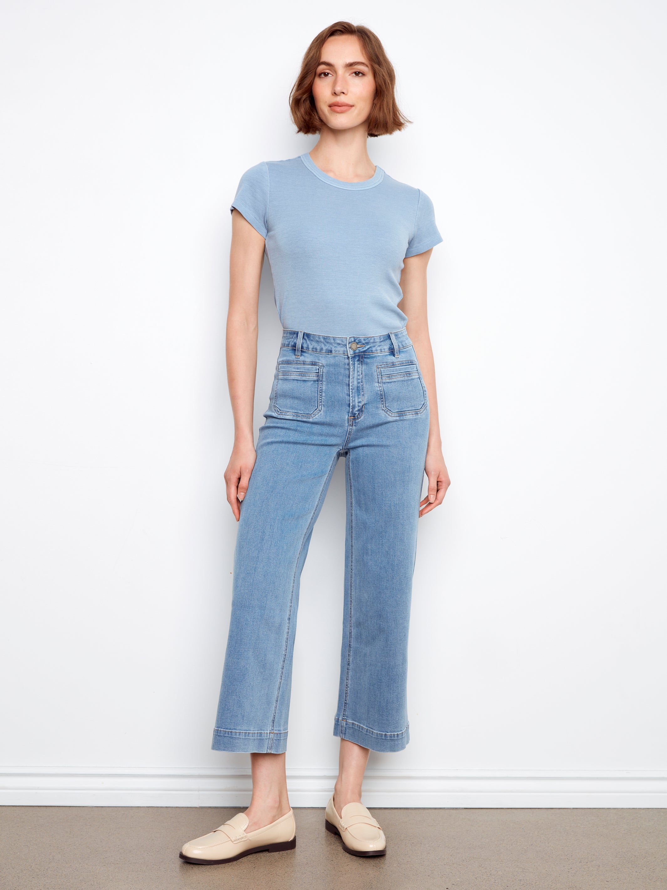 Pantalon en denim stretch Charlie B.