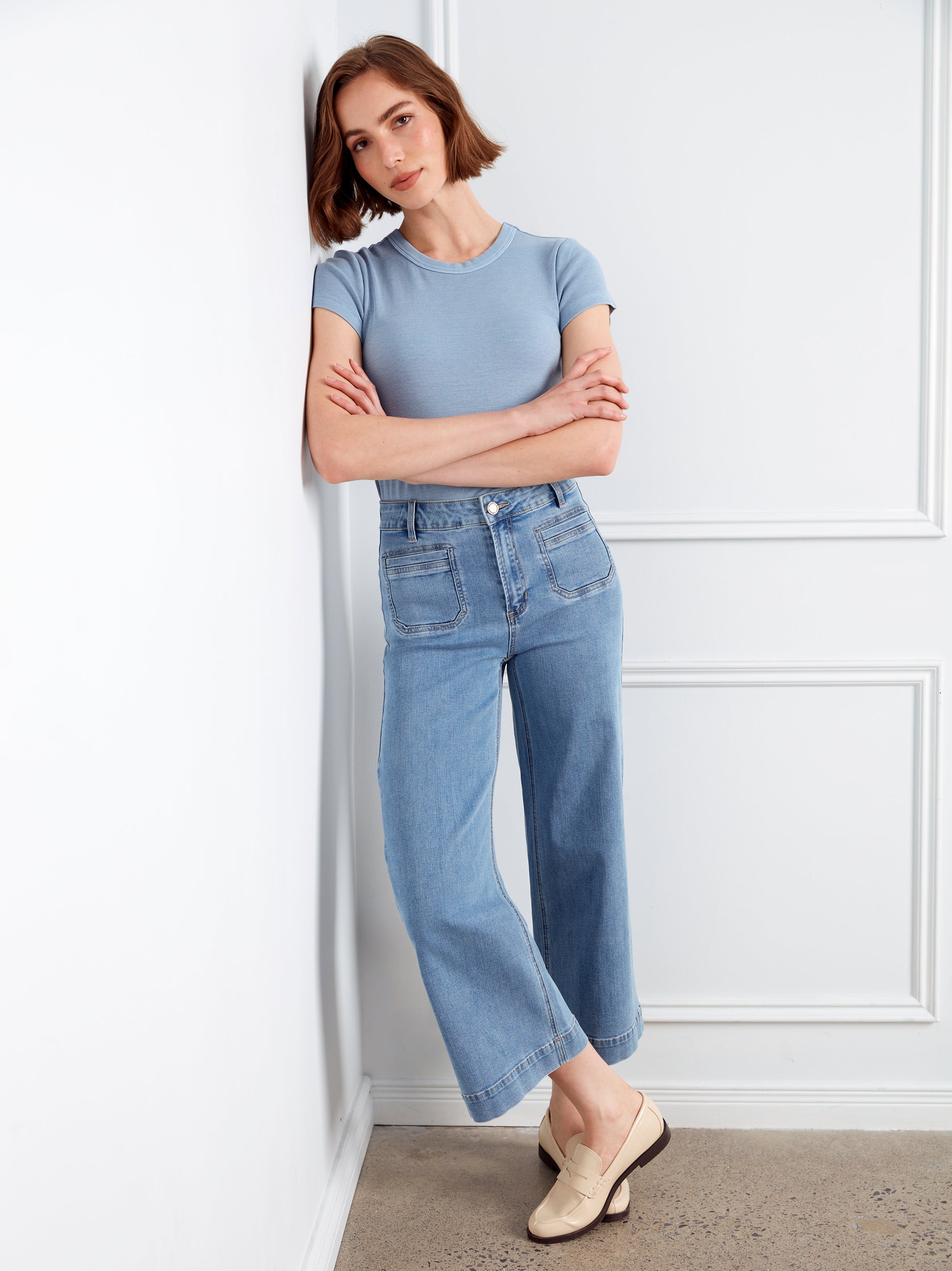 Pantalon en denim stretch Charlie B.