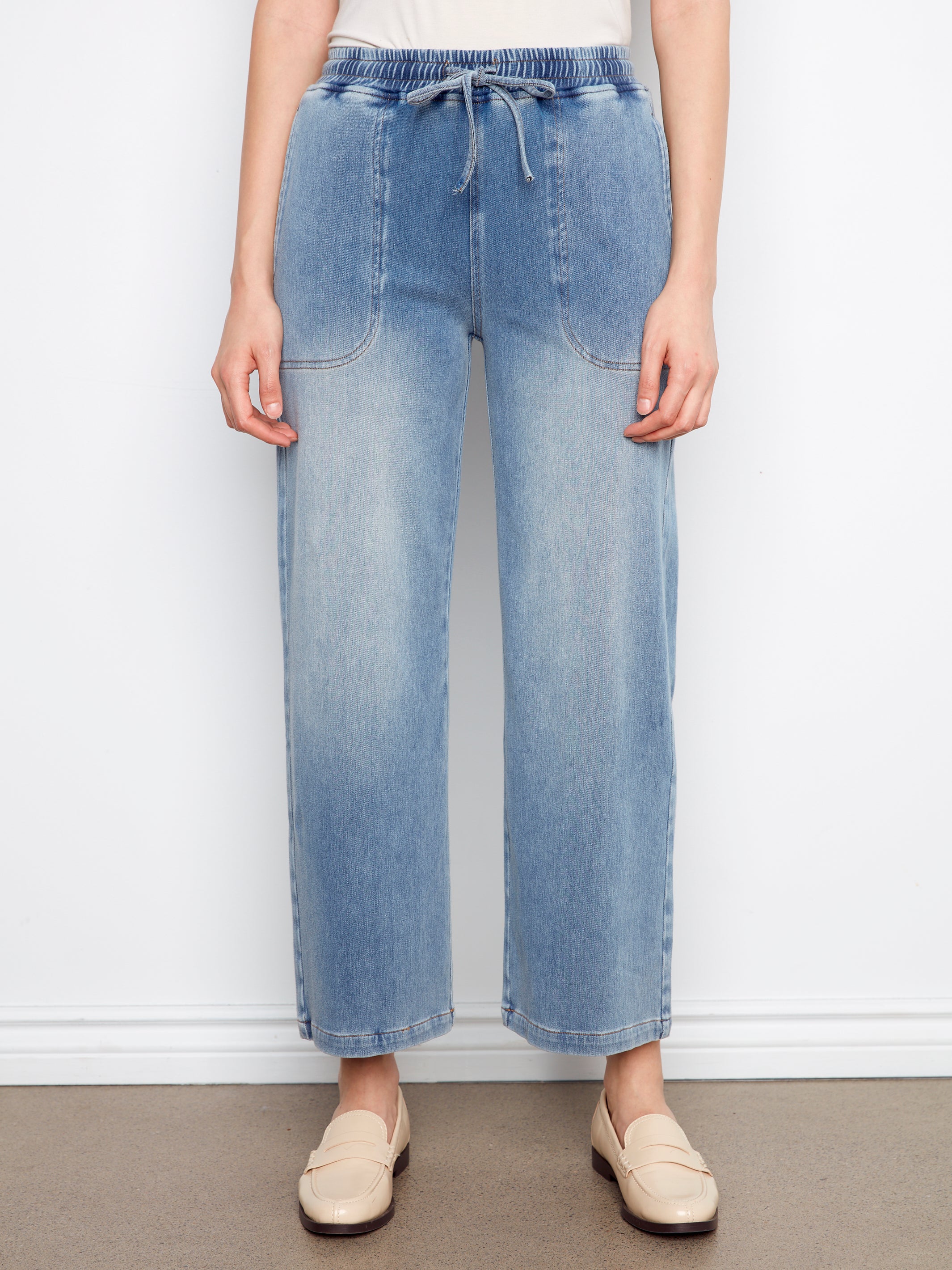 Pantalon à Jambes Larges- Charlie B - C5787