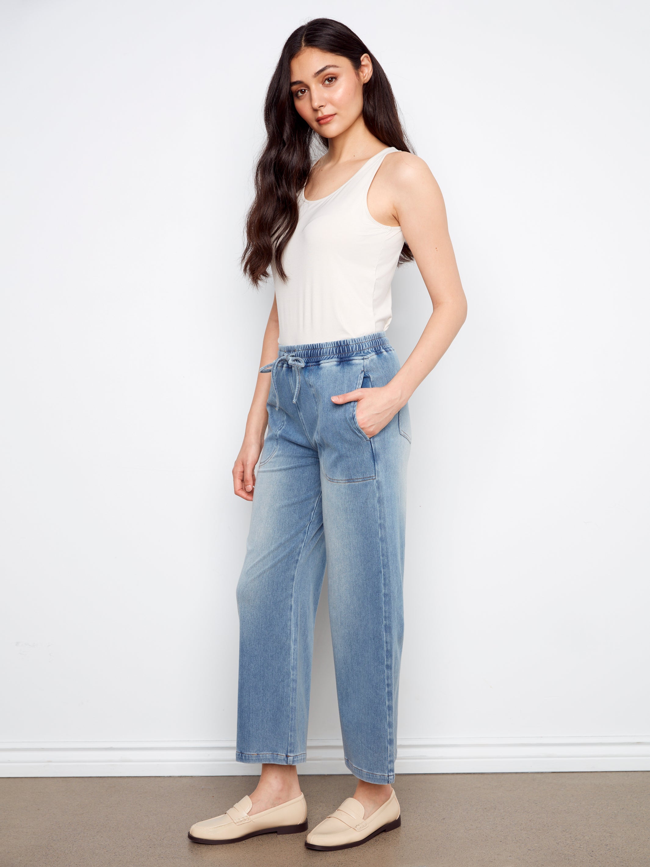 Pantalon à Jambes Larges- Charlie B - C5787