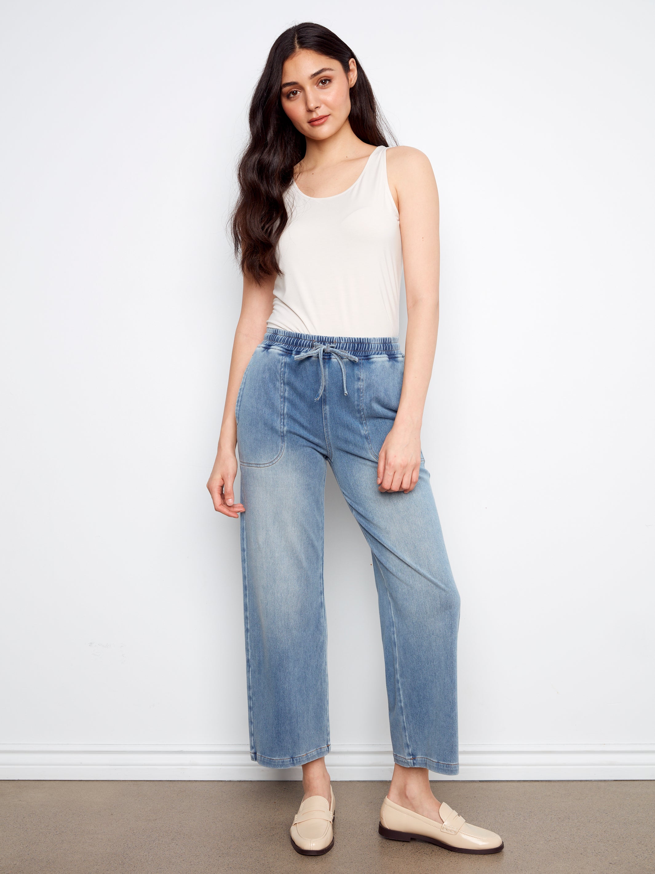 Pantalon à Jambes Larges- Charlie B - C5787