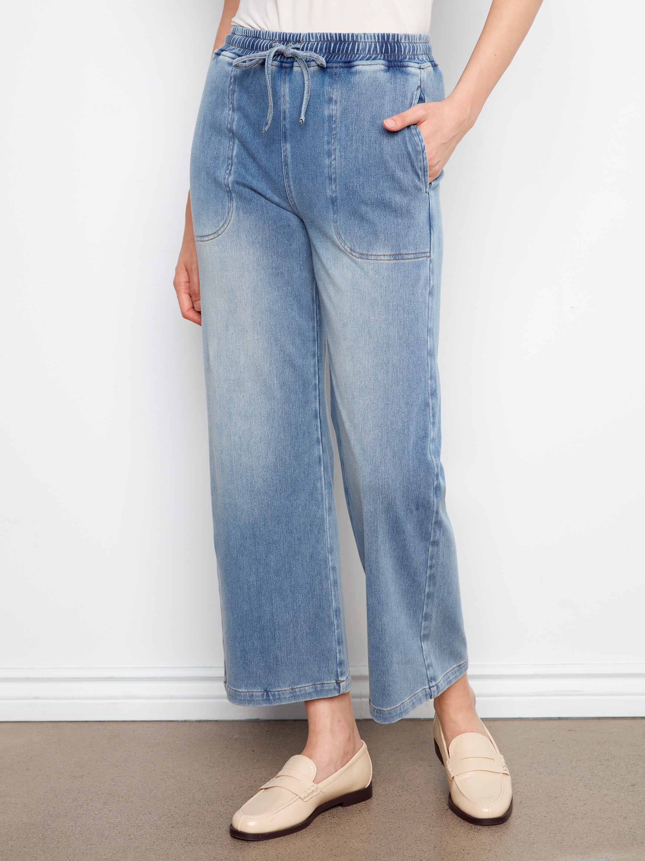 Pantalon à Jambes Larges- Charlie B - C5787