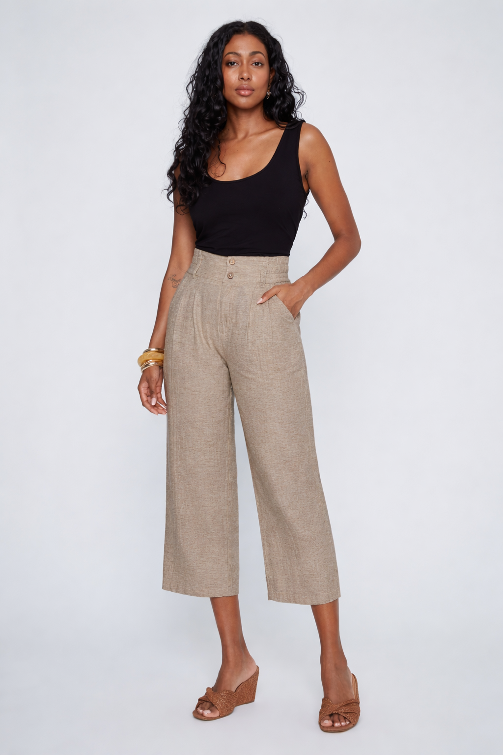 Pantalon Court à Jambes Larges - CYC - 2612010