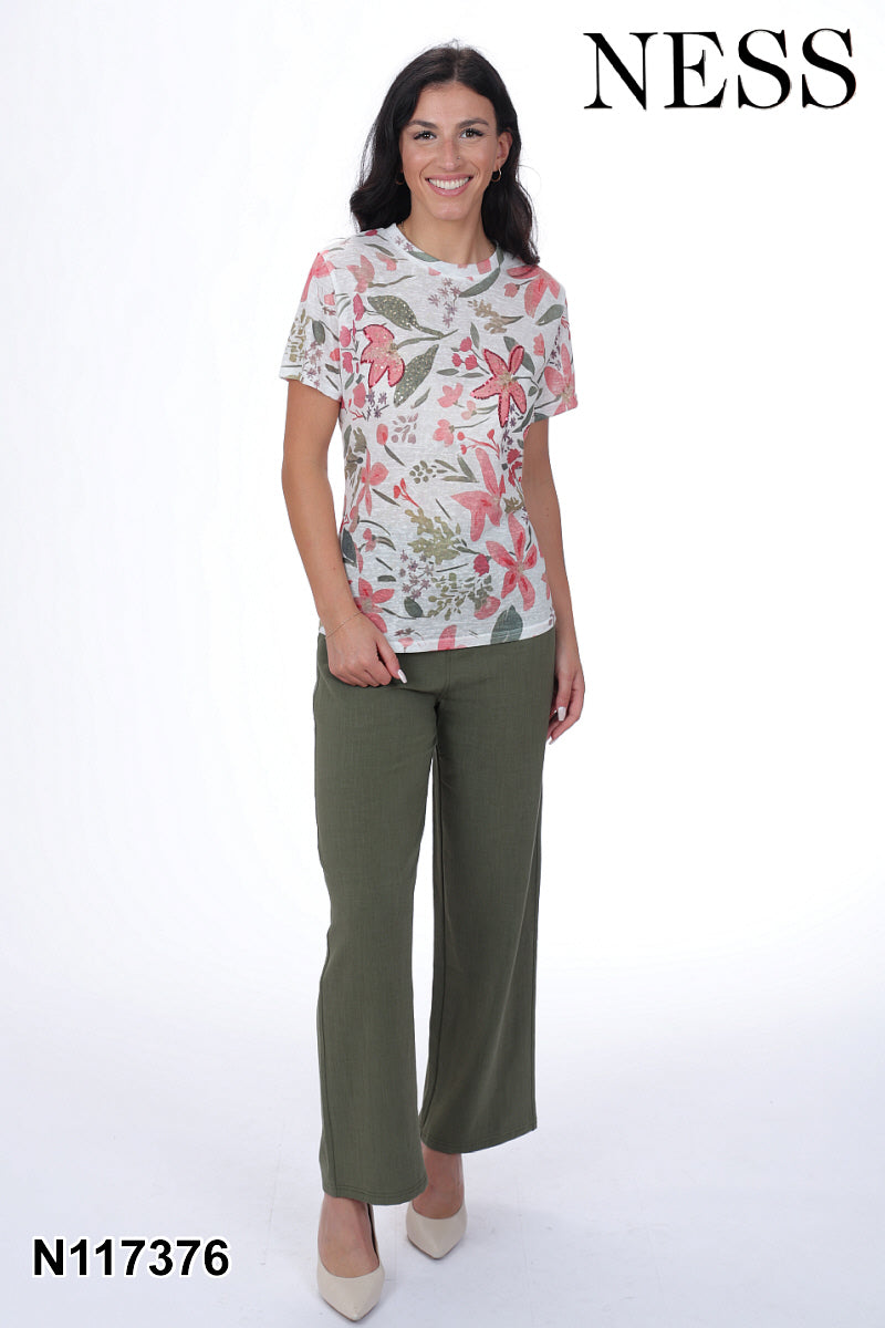 Pantalon large à cordon de serrage Ness