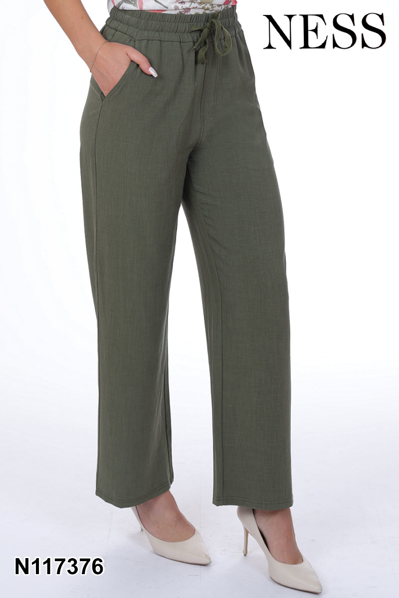 Pantalon large à cordon de serrage Ness