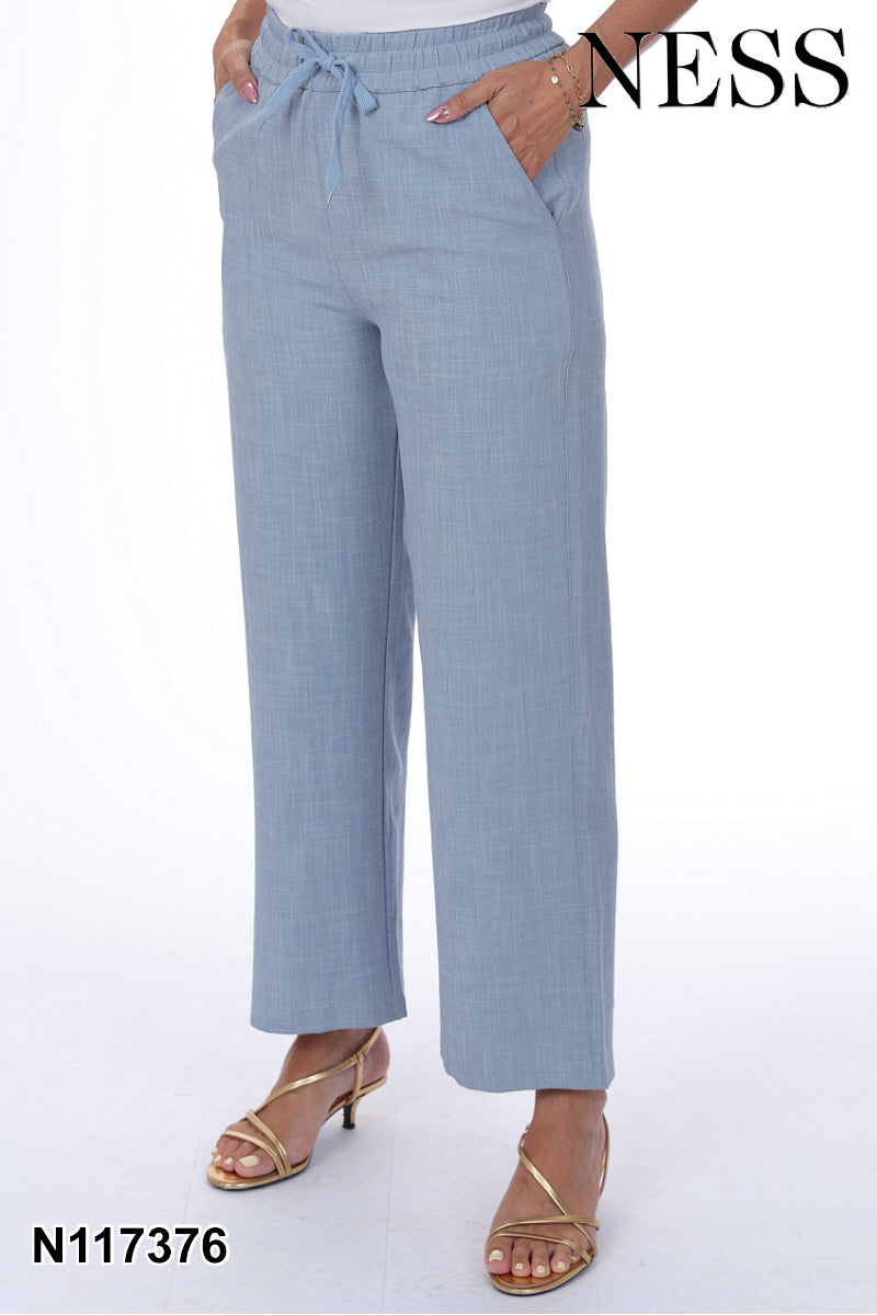 Pantalon large à cordon de serrage Ness